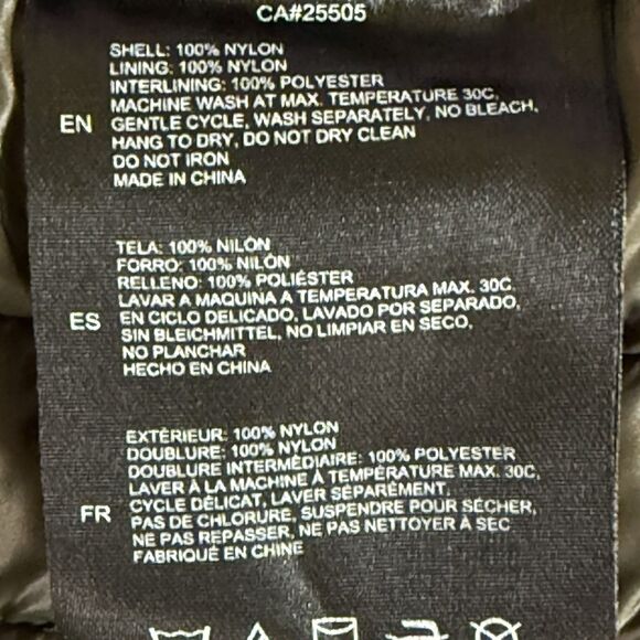 NOIZE Stella Vegan Hooded Quilted Lightweight Puffer‎ Jacket Olive Green Size XL - Picture 8 of 14